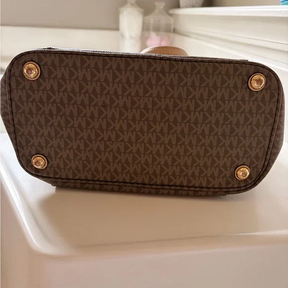 Michael Kors Signature Brown Tote - Picture 3 of 4